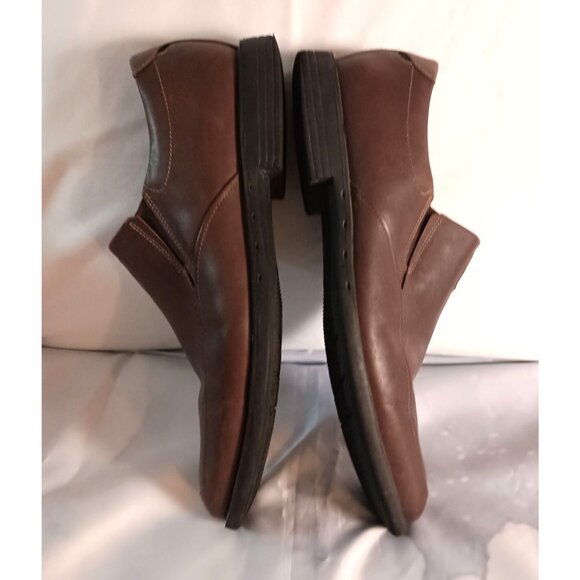 Clarks Unbrylan Lane Brown Leather Shoes Men’s 13 Unstructured Comfort Casual - Picture 4 of 10